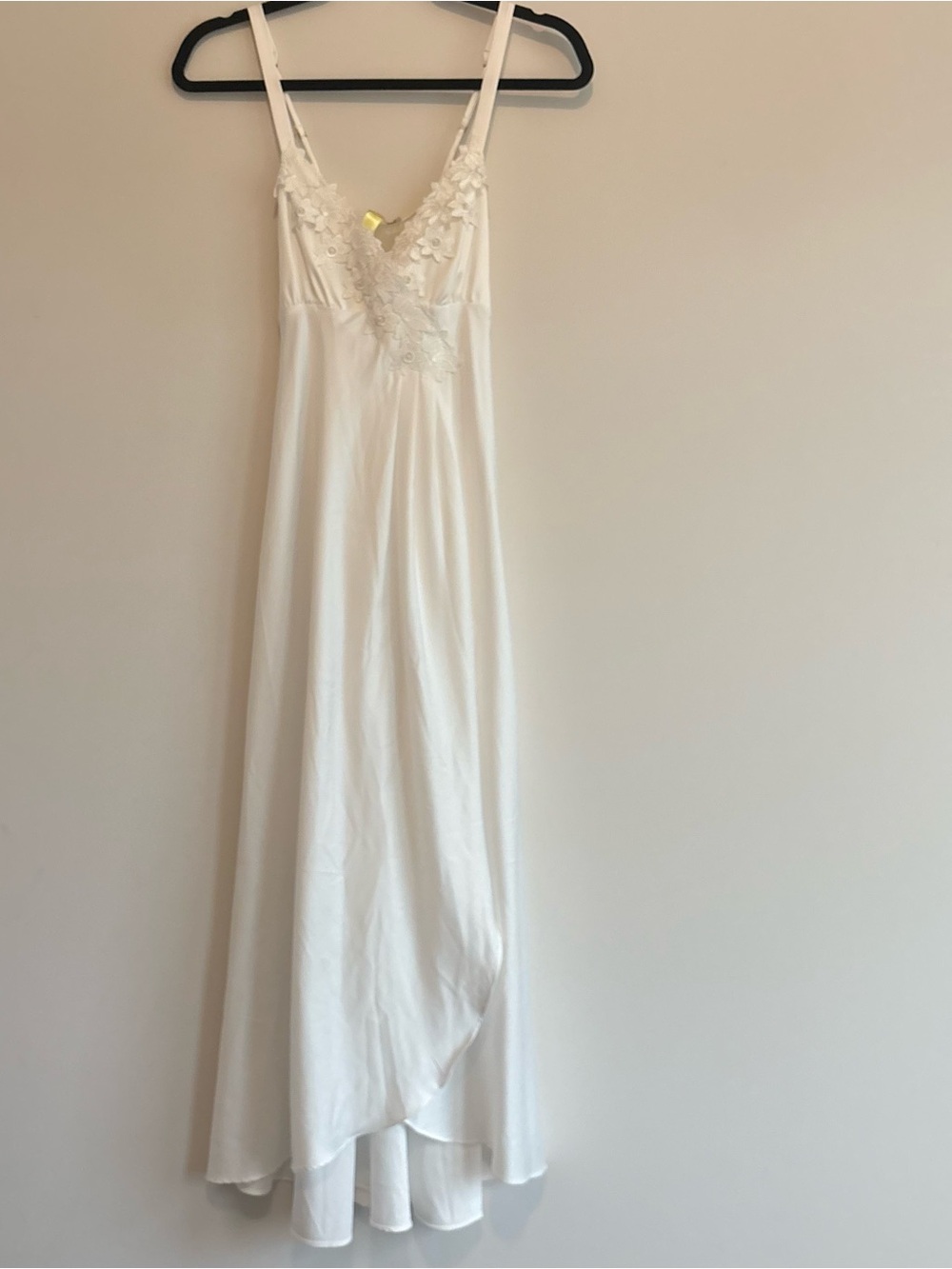 Flora Nikrooz white satin bridal night gown small elegant